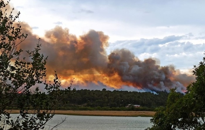 Veliki požar nedaleko Novigrada