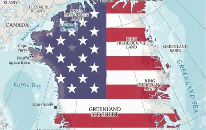 Supruga Trumpovog savjetnika objavila kartu Grenlanda i napisala - uskoro