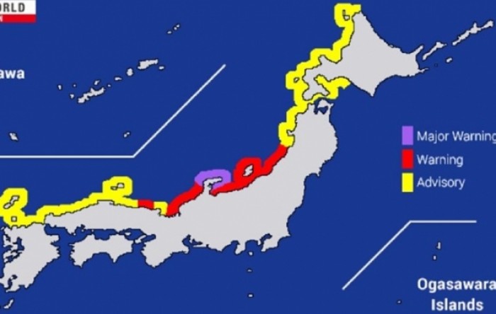 Razoran potres od 7.6 po Richteru pogodio Japan, izdano upozorenje za tsunami