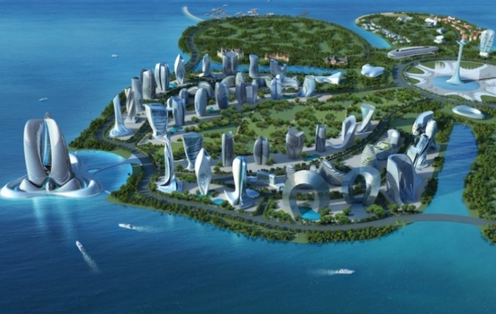 Chinese 24 Billion Dollar Ocean Flower Island