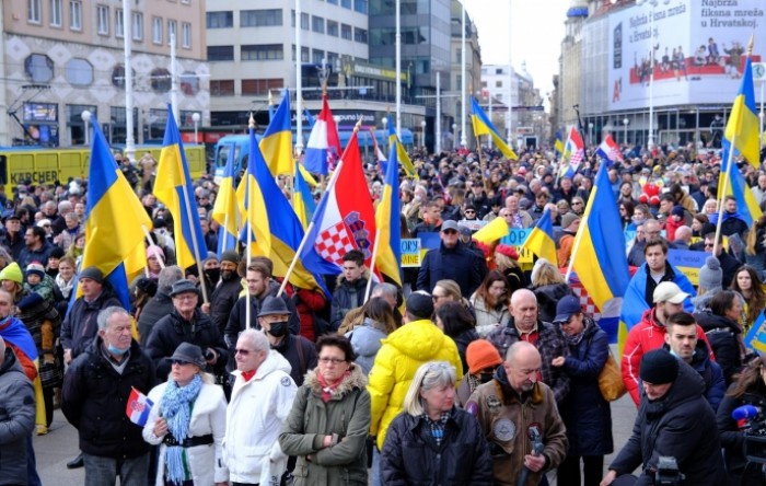 U Zagrebu skup podrške Ukrajini, ukrajinski veleposlanik se rasplakao