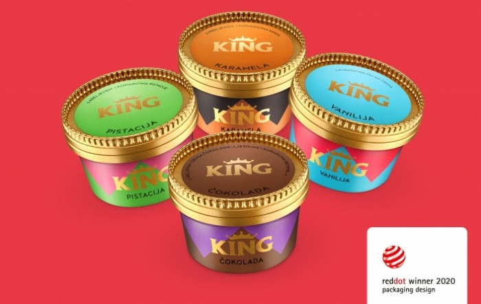 Ledo dobitnik prestižne nagrade Red Dot za dizajn King čašica