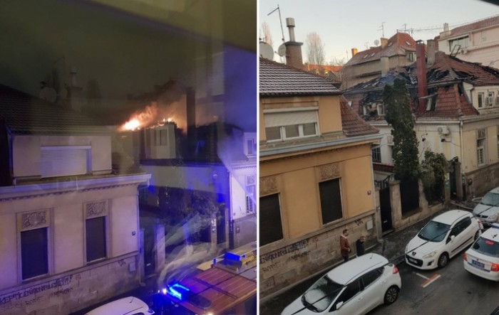Požar na krovnoj konstrukciji popularnog beogradskog restorana Smokvica