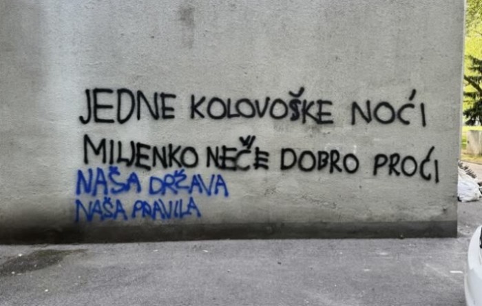 Jergoviću na fasadi zgrade u kojoj živi osvanula prijeteća poruka