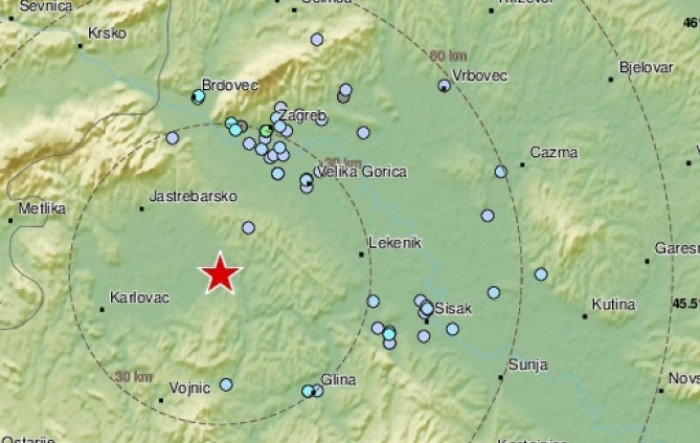 U Karlovačkoj županiji bilježe se štete od večerašnjeg potresa