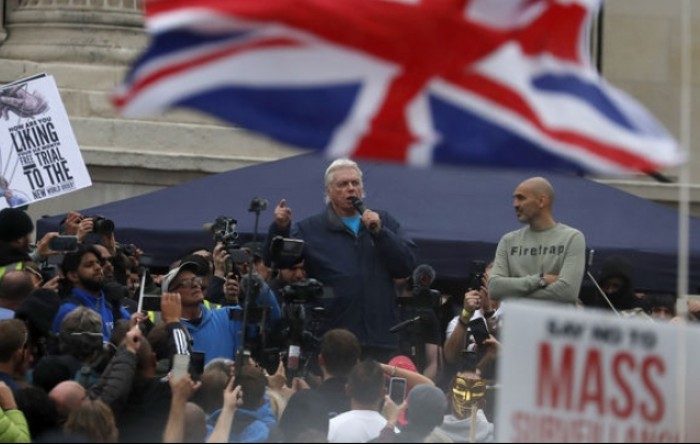 Icke na prosvjedu u Londonu: Nalazimo se usred nevjerojatne prevare