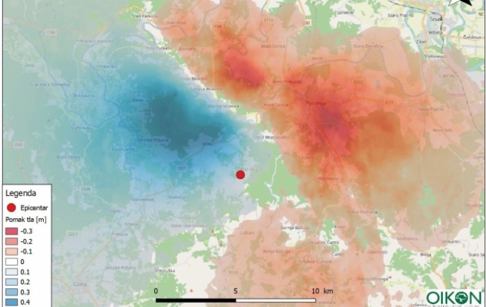 Evo što pokazuje analiza pomaka tla u Petrinji i okolici nakon razornih potresa