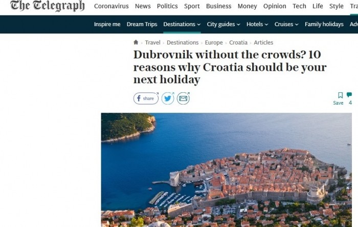 The Telegraph: Ovo je deset razloga za posjet Hrvatskoj