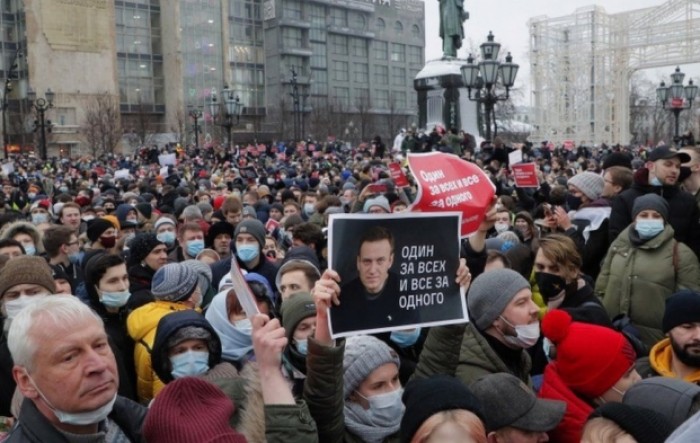 Privedeno više od 4.400 pristaša Navaljnog koji traže njegovo oslobađanje