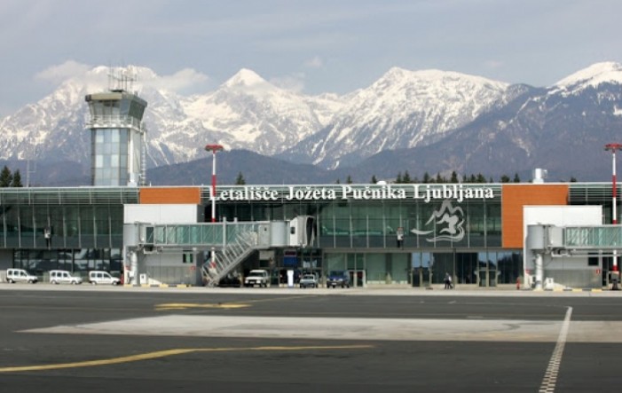 Na ljubljanskom aerodromu deset puta manje putnika nego u prvom kvartalu 2020.